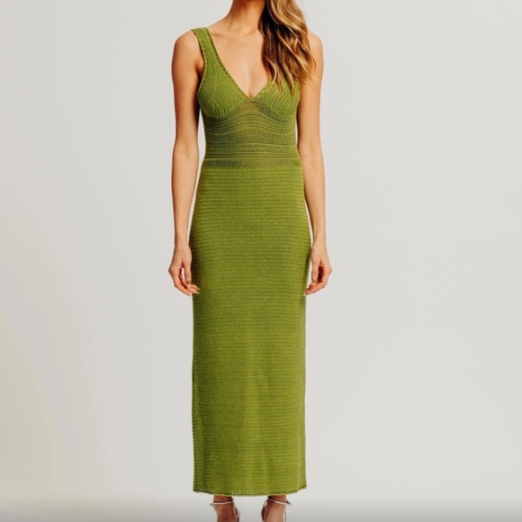 Ronny Kobo Collection Dresses & Skirts - Ronny Kobo Collection Green Knit Dress